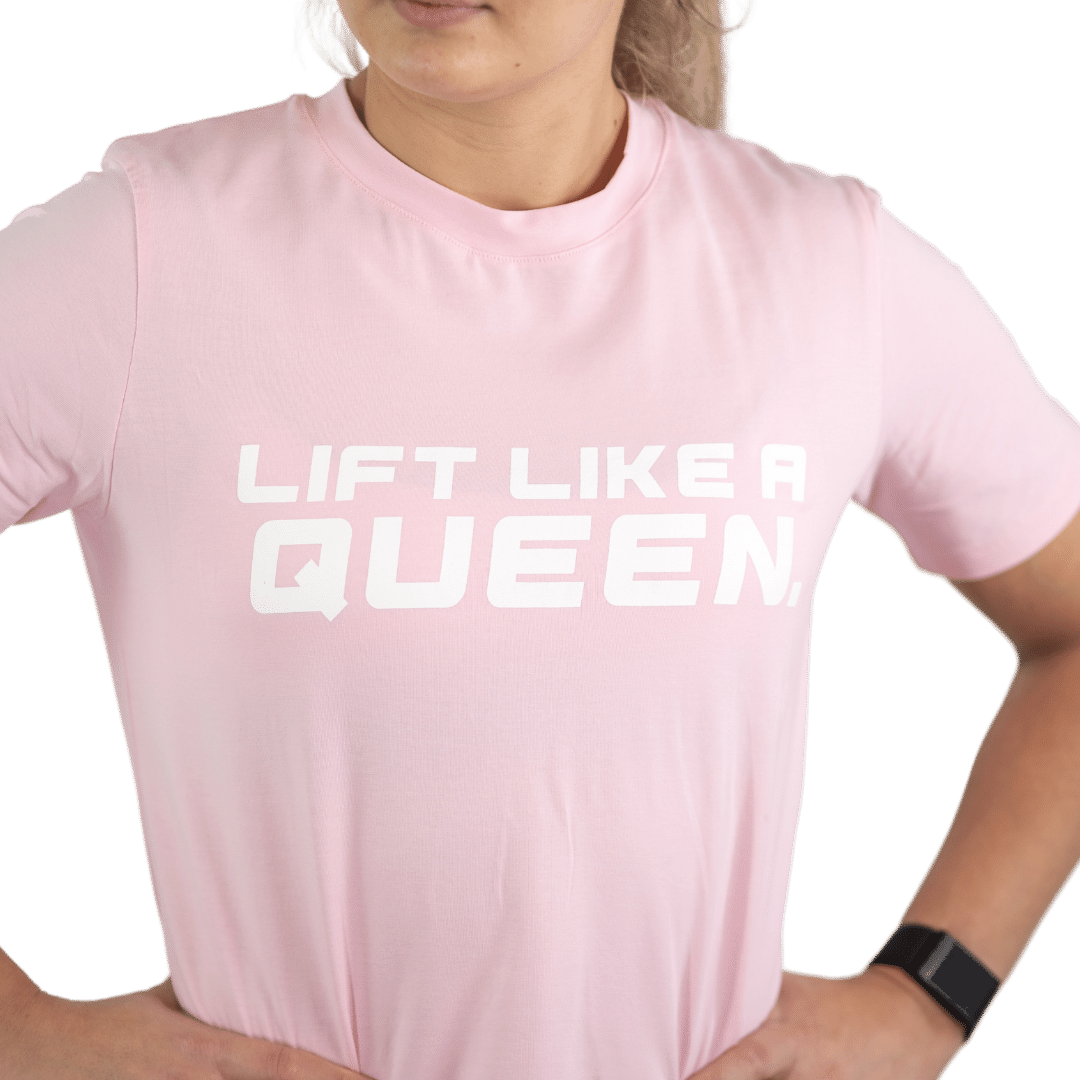 Lift Like A Queen Rounded Cropped T-Shirt